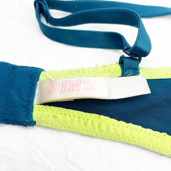 BUY 1 GET 1 FREE Victorias Secret 34dd wear everywhere yellow turquoise bra stru - Picture 12 of 14